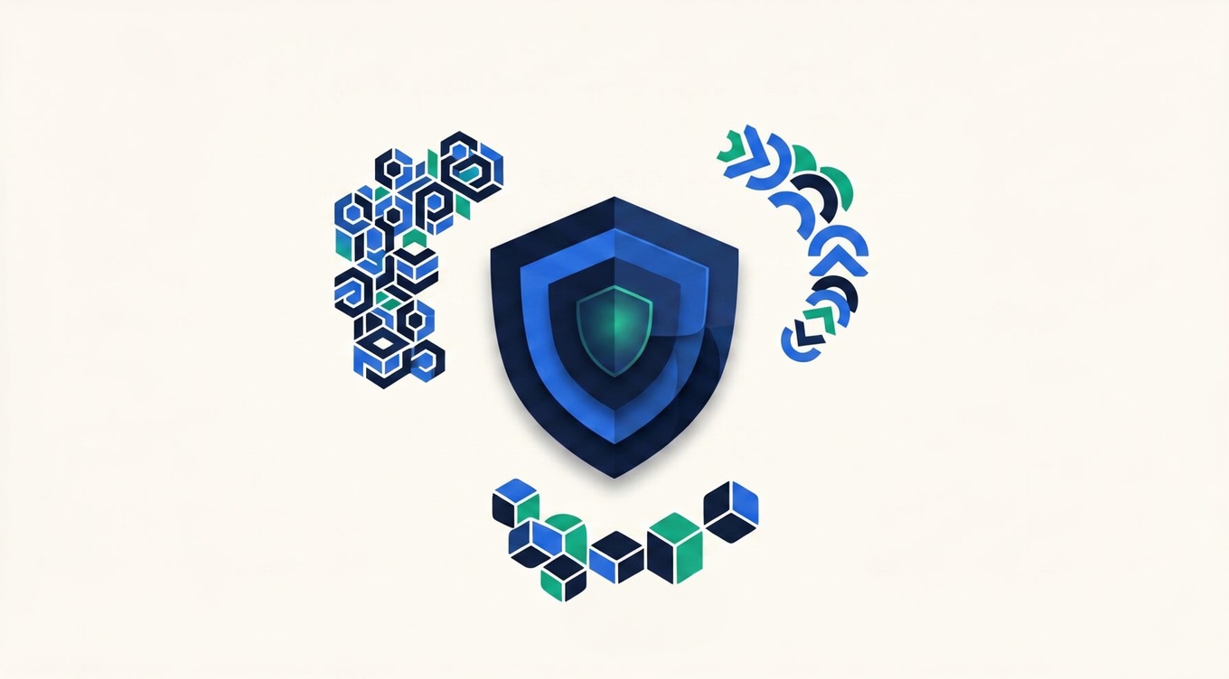 Federal AI compliance — overlapping framework layers forming a compliance shield